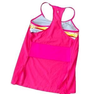 Lululemon Athletic Amped Tank Top Pink Size 4-6 See measurements EUC